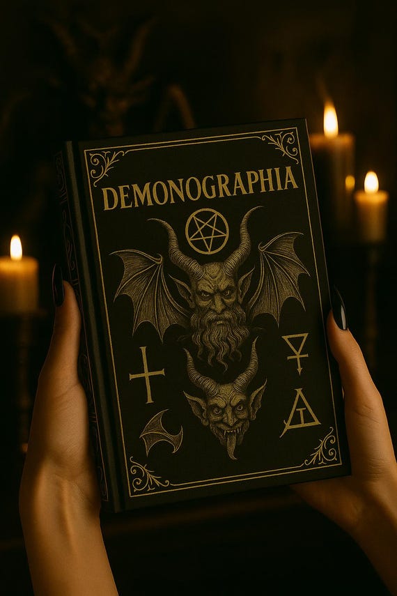 Demonographia Illustrated eBook | Goetia Demons Art & Descriptions | Occult Grimoire PDF | Demonology and Magic Book