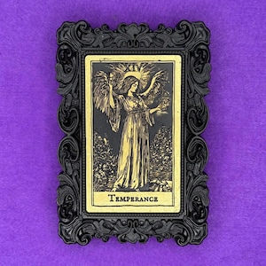 TEMPERANZA TAROCCHI QUADRO 3D - arcani maggiori - carte tarocchi - cartomanzia - decorazione da parete - cornice - arti divinatorie