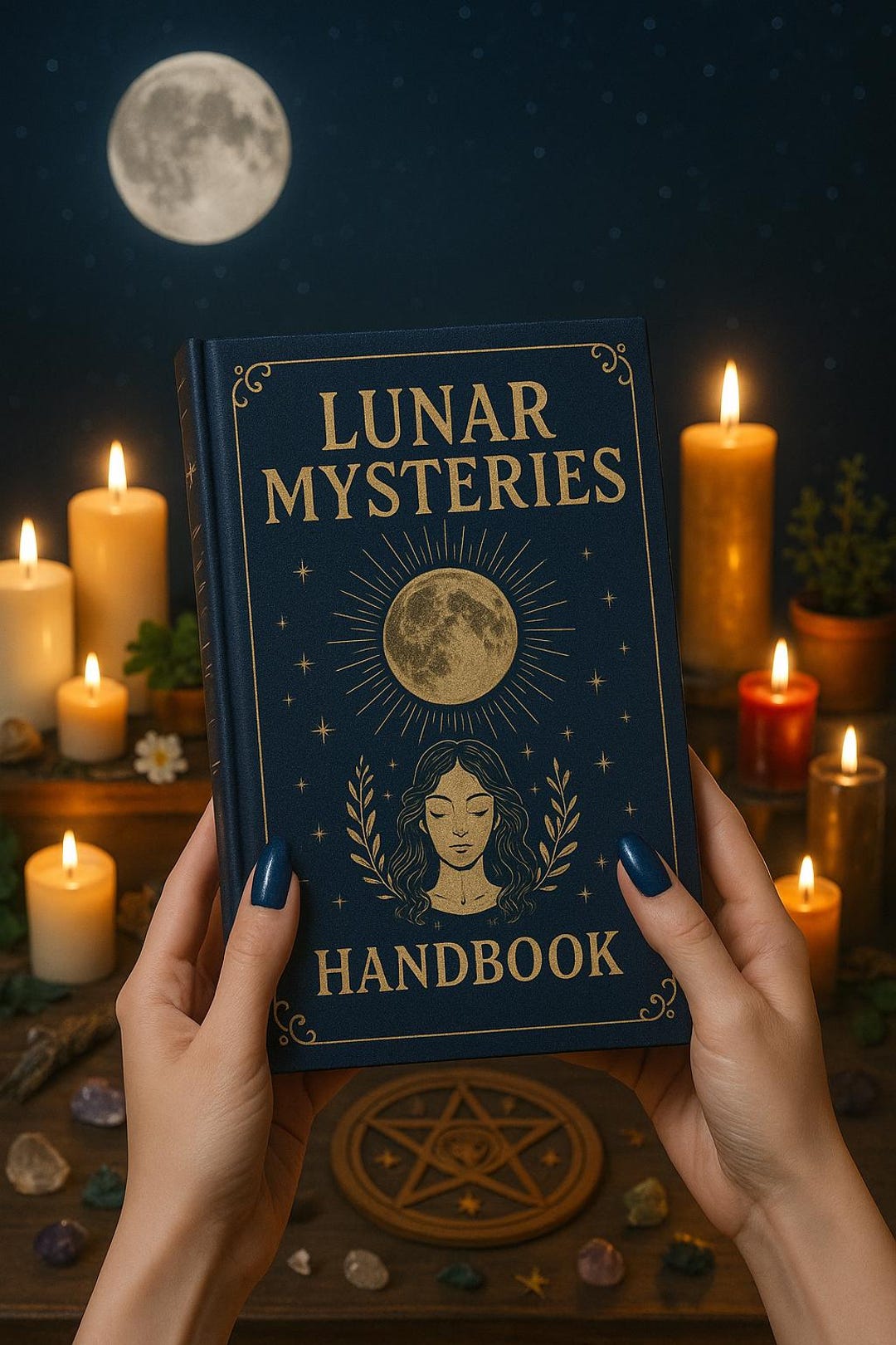 Moon Rituals Book Lunar Mysteries Handbook โข Moon Magic Journal โข Witchcraft Ritual ...