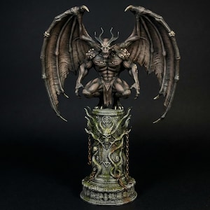 Gargoyle Statue STL – 3D Printable Gothic Gargoyle Sculpture – Medieval Architectural Decor FILE STL digitale