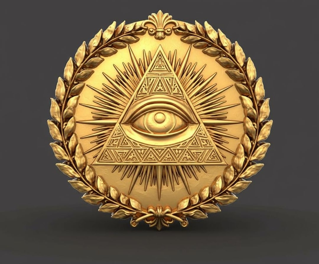 Divine Eye Wall Decor STL | Gothic All-seeing Eye 3D Model | Mystical ...