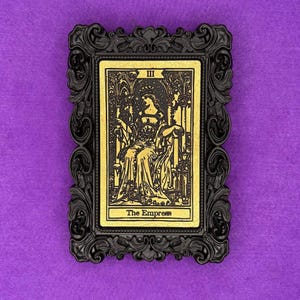 L’IMPERATRICE TAROCCHI QUADRO 3D - arcani maggiori - carte tarocchi - cartomanzia - decorazione da parete - cornice - arti divinatorie