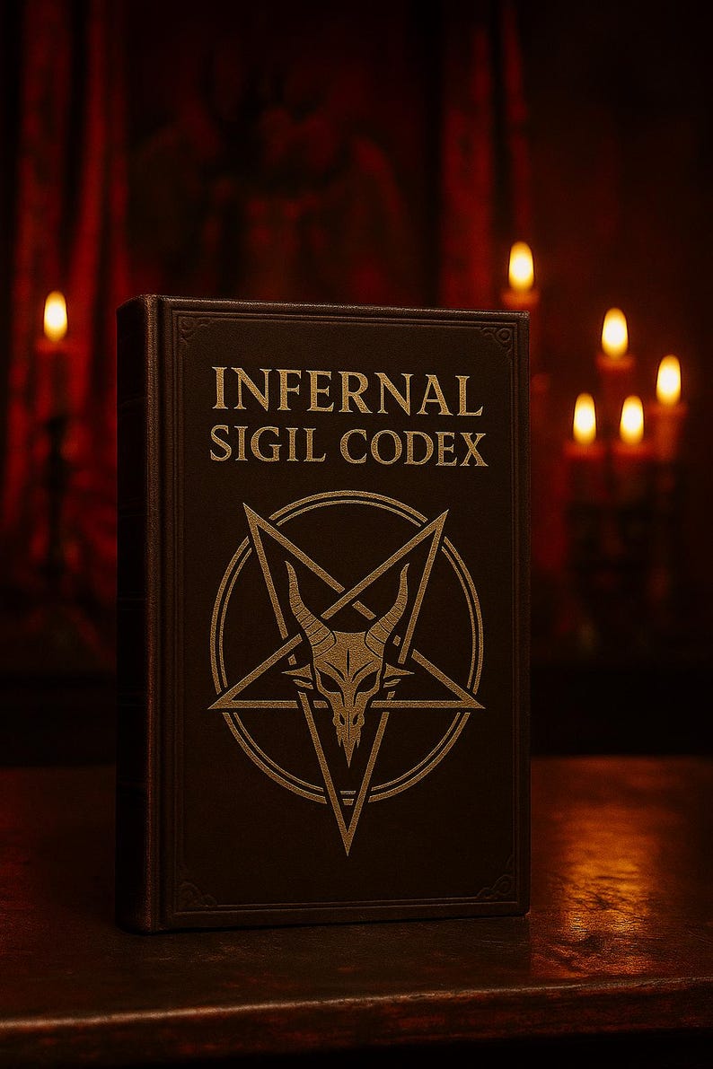 Infernal Sigil Codex • Dark Occult Symbols Guide • Demonology Magic ...