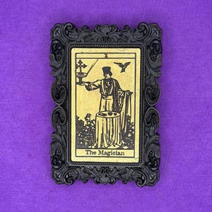 DAS MAGIER-TAROT 3D-BILD - Große Arkana - Tarotkarten - Kartomantie - Wanddekoration - Rahmen - Wahrsagekunst