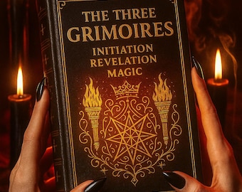 The Three Grimoires eBook | Initiation, Revelations Magic | Ancient Occult Texts Esoteric Wisdom Collection