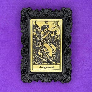 Il GIUDIZIO TAROCCHI QUADRO 3D - arcani maggiori - carte tarocchi - cartomanzia - decorazione da parete - cornice - arti divinatorie