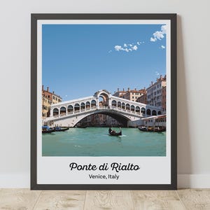 Venice Travel Poster, Italy Digital Print, Italian Wall Art, Digital Download