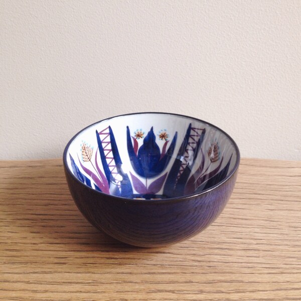 Vintage Royal Copenhagen Fajance Bowl by Marianne Johnson, Danish Modern