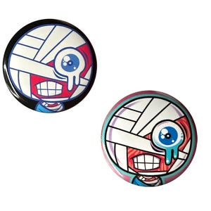 Mundspülung Chibi Crying Curly Button | Gruselig niedliches Horror-Videospiel | Zubehör & Geschenke für Gamer