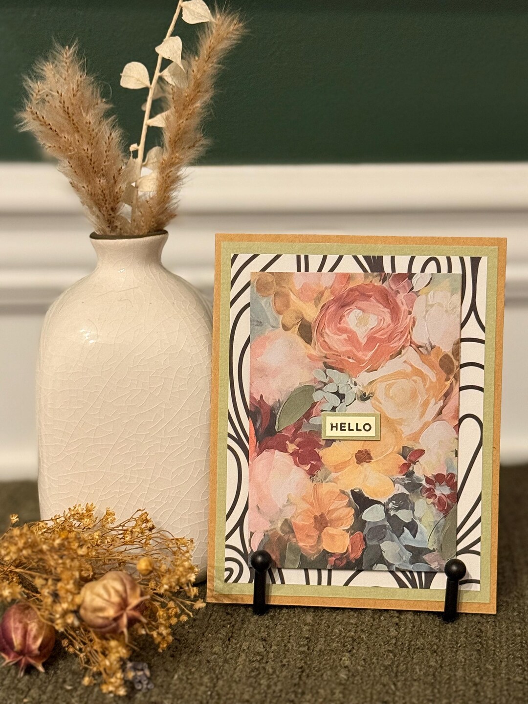 Handmade Hello Greeting Card (blank) - Etsy