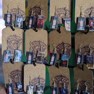 Custom Mini Horror VHS Earrings (please read description!)