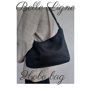 PDF Schnittmuster — Hobo Bag | Boho Schultertasche Muster | Einfaches Nähprojekt | Anfängerfreundlich | DIY-Taschen-Anleitung