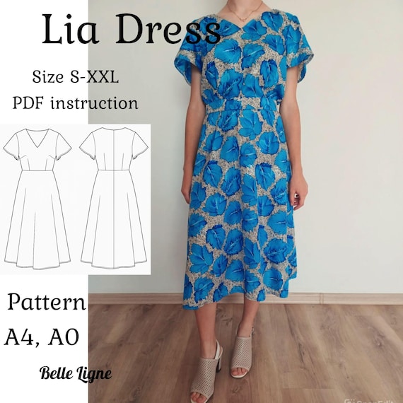 blue dress for baby girl Martha Dress Pattern – Brooklyn Craft Company main image 0