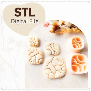 Organic Set Digital STL File Cutter  | Polymer Clay Cutter Stl | Clay Cutter STL File | Cutter Stl | Digital Clay Cutter Stl | Clay Cutters