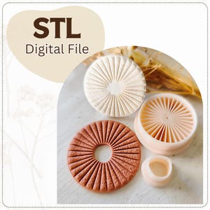 Geometric Set Digital STL File Cutter, Polymer Clay Cutter Stl | Clay Cutter STL File | Cutter Stl | Digital Clay Cutter Stl