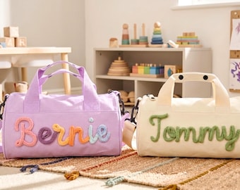 Personalized Girls Dance Bag, Custom Name Duffel Cheer Bag, Gymnastics Tote, Waterproof Teen Travel Bag, Birthday Holiday Gift