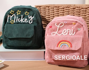 Custom Embroidered Kids Backpack – Personalized Mini Bag for Toddlers, Preschool and Back to School Gifts