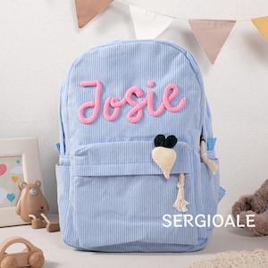 Sac à dos personnalisé pour enfant | Cartable personnalisé pour la maternelle et l'école maternelle | Cadeau idéal pour la rentrée ou pour une demoiselle d'honneur