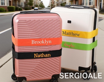 Custom Travel Luggage Belt – 180cm Safety Strap with Personalized Name or Text