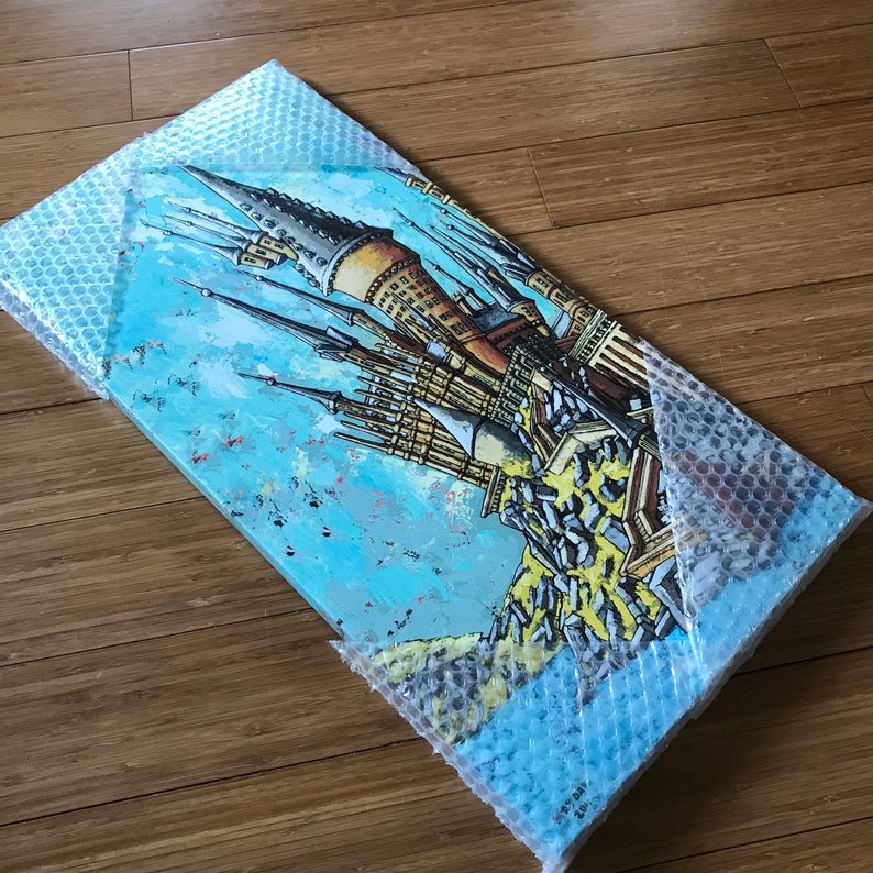 12x24 hogwarts canvas print signed Maydak