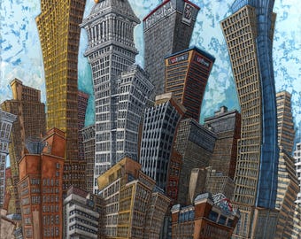 Cincinnati Downtown Art Print