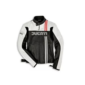 Ducati Corse Leather Motorcycle Jacket: CE Approved Protection, Cowhide Biker Jacket