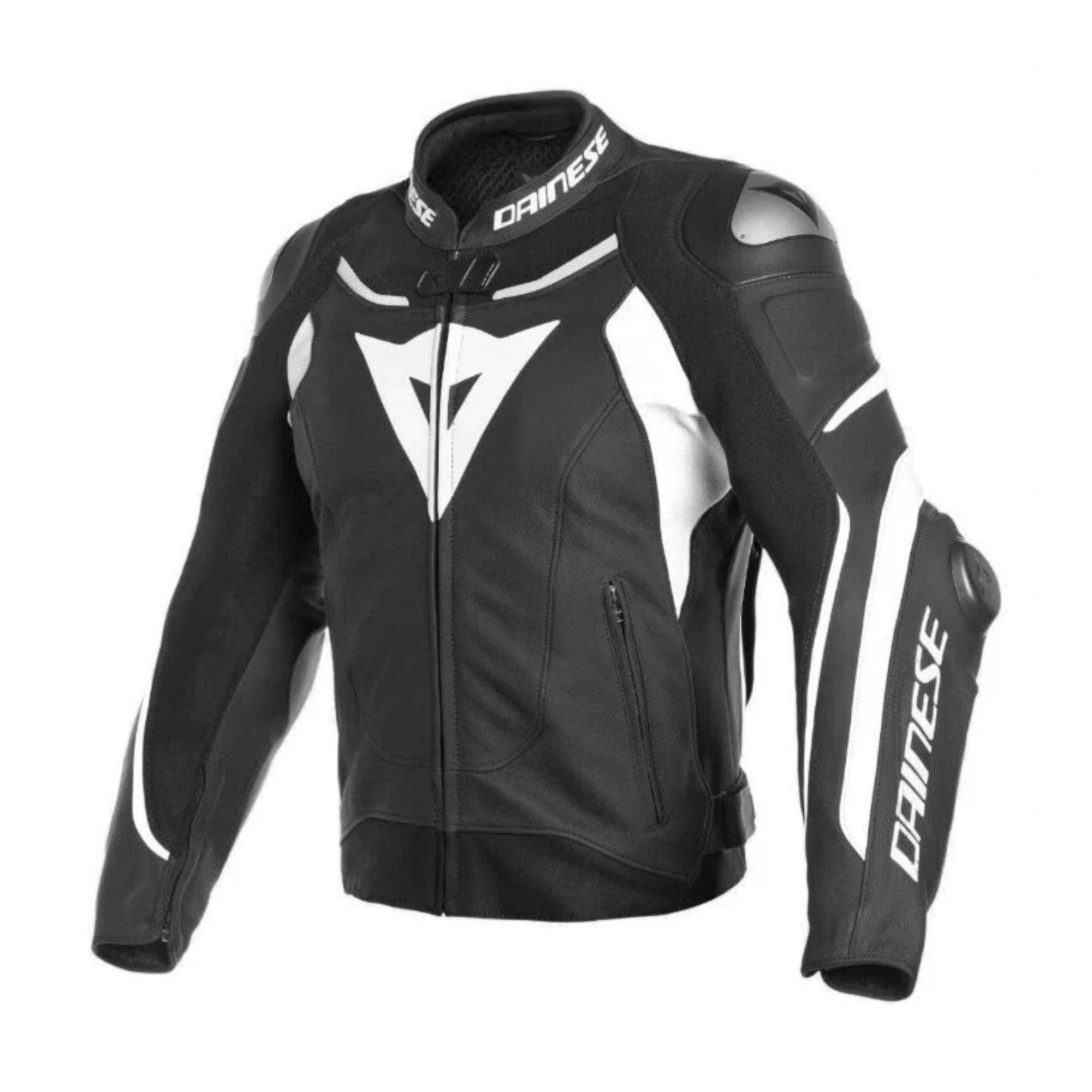 Dainese Leather Motorcycle Racing Jacket: Armored Biker Jacket, CE Level 2