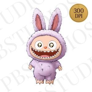 8 Labubu Designs, Labubu Png, Labubu Sublimation, T Shirt Design, Monster Characters, PNG Files, Instant Download