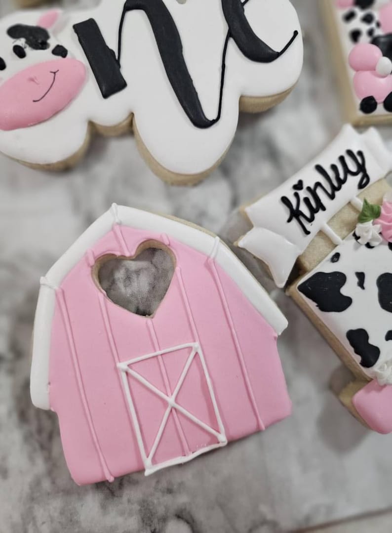 Holy Cow 1st Birthday Cookies - Etsy
