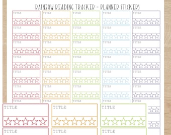 Trackerstickers lezen: plannerstickers boekrecensie (pdf-patroon)