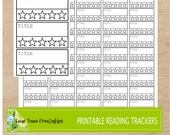 Reading Tracker Stickers: Book Review Planner Stickers (PDF)