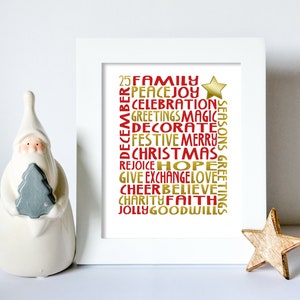 CHRISTMAS WALL DECOR|Christmas Decor|Christmas Printable|Wall Art|Holiday Print|Christmas Subway Art|Christmas Home
