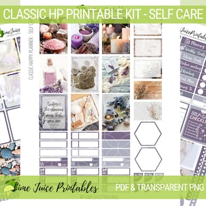 Mindful Planning: Classic Happy Planner Stickers for Self-Care and Mental Health, Transparent PNG included