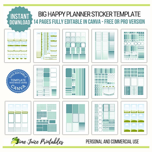 Printable Planner Stickers - Etsy