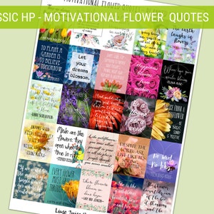 FLORAL QUOTES|Inspiring Quote Stickers|Printable Planner Quotes|Planner Accessories|Life Quotes|BUJO
