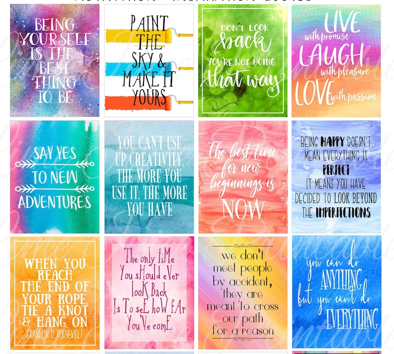 INSPIRATIONMOTIVATION Planner Quotes Digitalinstant Download