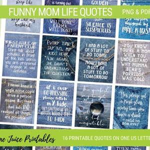 Printable Planner Quotes for Mom Life|Planner Stickers|Quotes About Kids|Life Quotes|Funny Quotes
