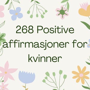268 Positive affirmasjoner for kvinner