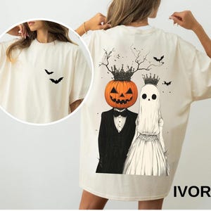 Comfort Colors® Cool Halloween Shirt, Halloween T-Shirt, Couple Halloween Shirt, Bride and Groom Halloween Shirt, Halloween  Matching Tee