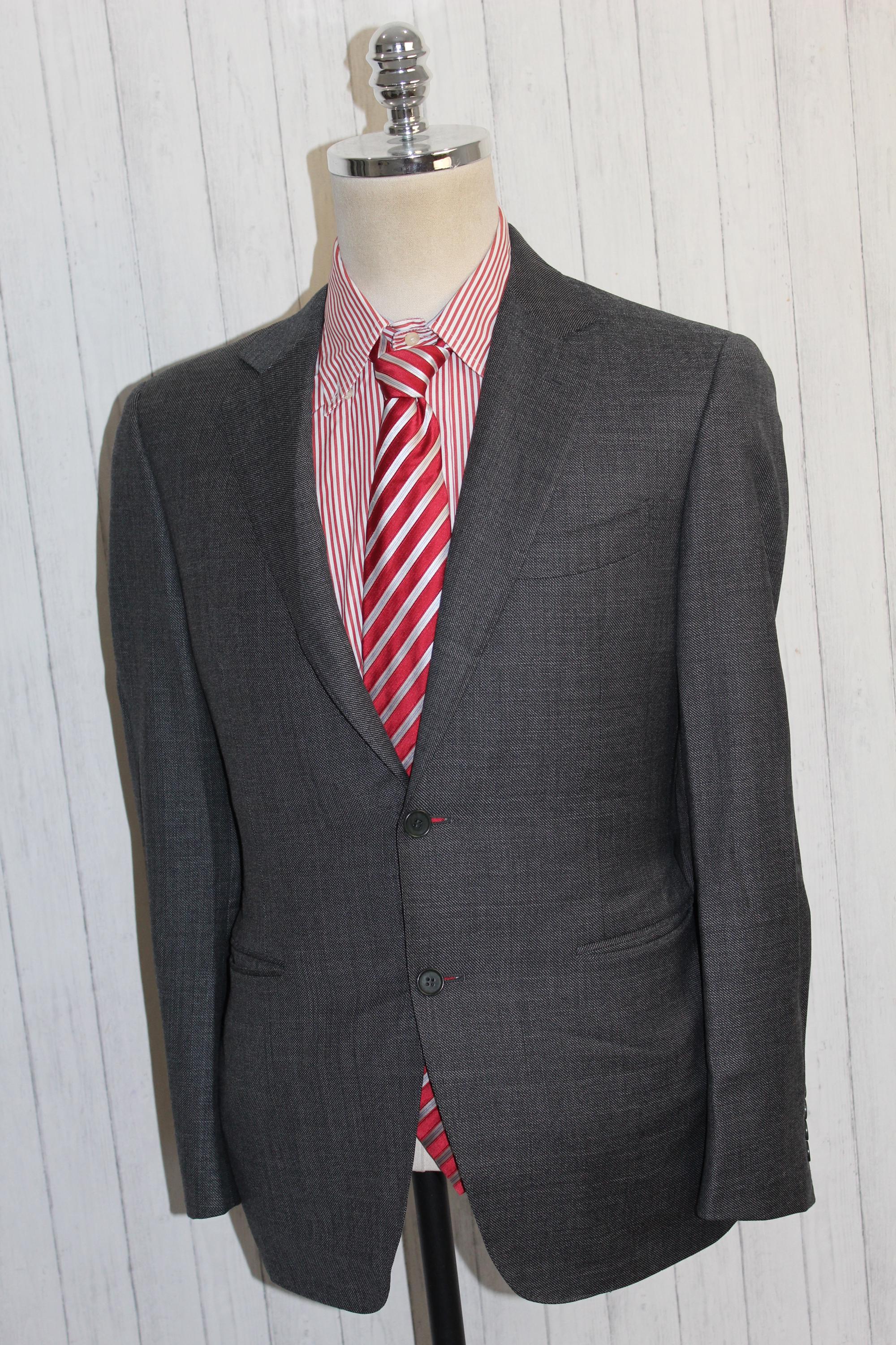 ヴィンテージ Canali ウール グレー ブレザー ジャケット サイズ 46 