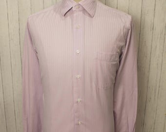 Ermenegildo Zegna Vintage Button Down Striped Shirt Top Size 40 15 3/4