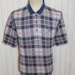 Chemise Fred Perry à Carreaux Manches Courtes, Taille L, Coton, état Très Bon