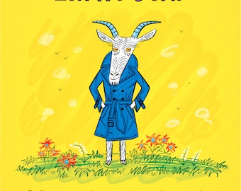 I'm No Goat Without My Coat - limited edition art print by Oliver Lake - iOTA iLLUSTRATiON