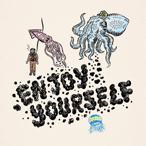 Enjoy Yourself -  art poster print by Oliver Lake - iOTA iLLUSTRATiON