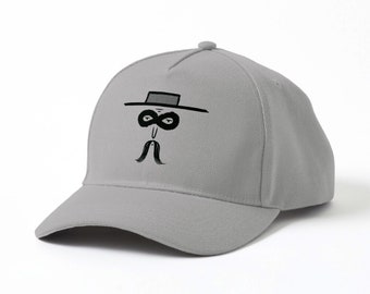 El Bandito - Baseball cap, hat, Cowboy, Bandit design, Available in Light Grey or White - Oliver Lake iOTA iLLUSTRATiON, Baseball caps, hats