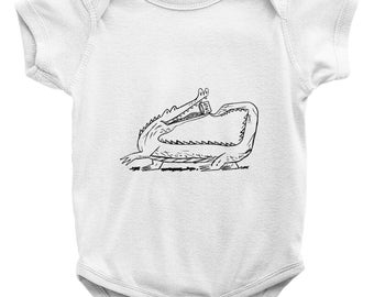 Crocodile Soup - Baby One Piece Bodysuit Vest - Infant Baby Rib Bodysuit