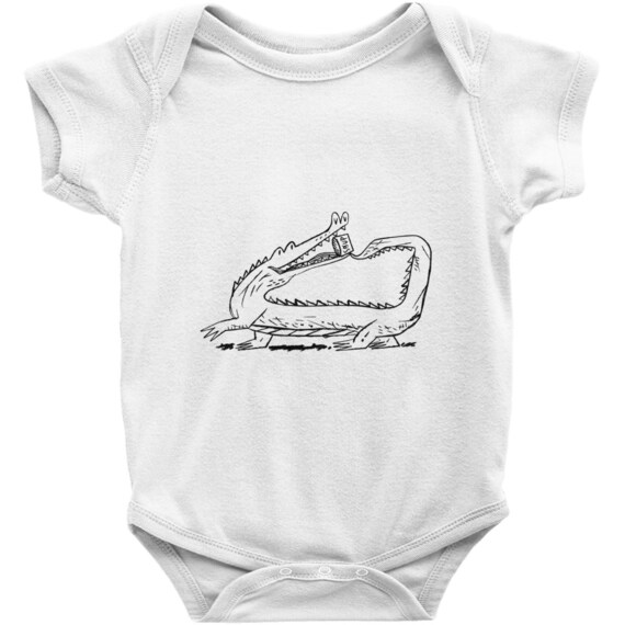 Crocodile Soup - Baby One Piece Bodysuit Vest - Infant Baby Rib Bodysuit