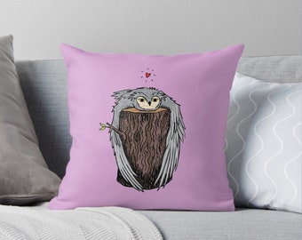 Log Hug -  throw pillow cover / cushion cover by Oliver Lake