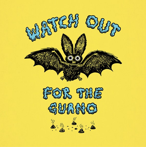 Watch Out For The Guano - animal art print by Oliver Lake