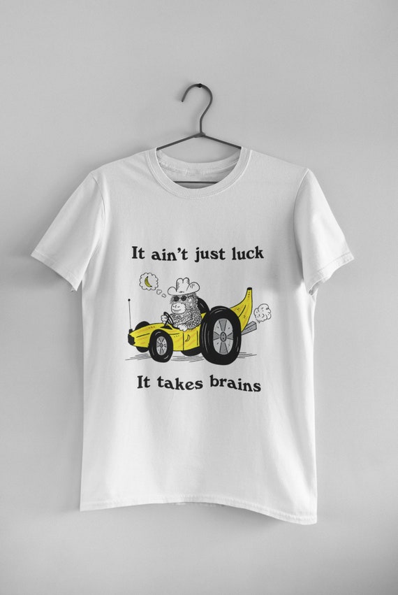 More Than Luck, Unisex funny T-shirt / Tee, Extra Soft, Crewneck, iOTA iLLUSTRATiON